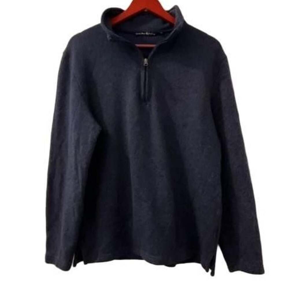 Beverly Hills Polo Club 1/4 Zip Fleece Pullover Size M Blue